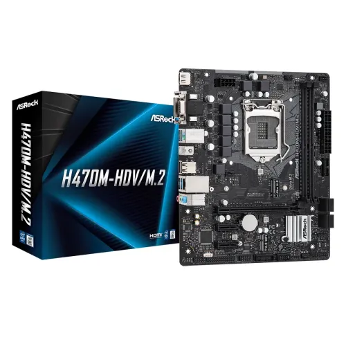 ASRock H470M-HDV/M.2 10th Gen Motherboard