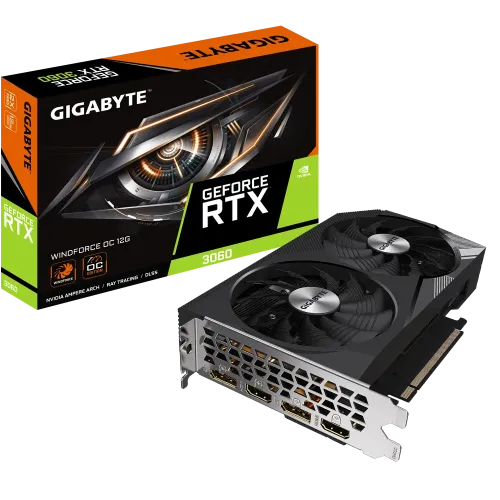 Price of GIGABYTE GeForce RTX 3060 WINDFORCE OC 12G Graphics Card in Bangladesh