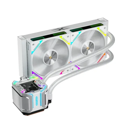 1STPLAYER X-240 CPU Cooler White