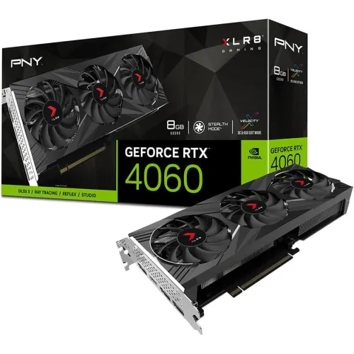 Price of PNY GeForce RTX 4060 8GB XLR8 Gaming VERTO EPIC-X RGB Triple Fan Graphics Card in Bangladesh