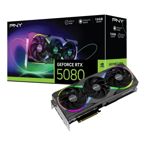 Price of PNY GeForce RTX 5080 16GB GDDR7 ARGB EPIC-X RGB Overclocked Triple Fan Graphics Card in Bangladesh
