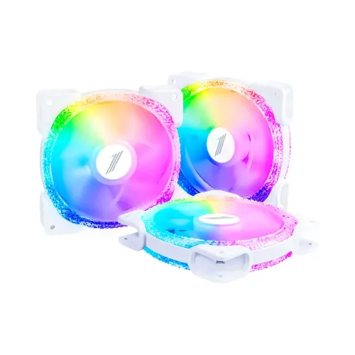 1STPLAYER M1-D ARGB 3 in 1 Combo Casing Fan White