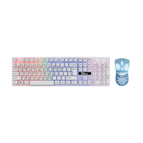 PC Power PGC801BG13 RGB Wired Gaming Keyboard Mouse Combo