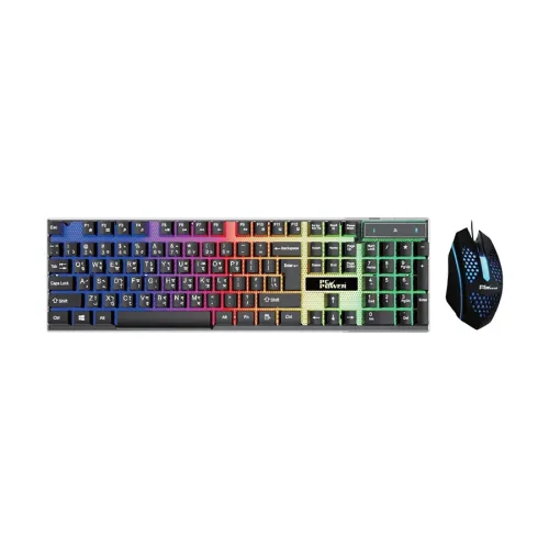 PC Power PGC801TA01 RGB Wired Gaming Keyboard Mouse Combo