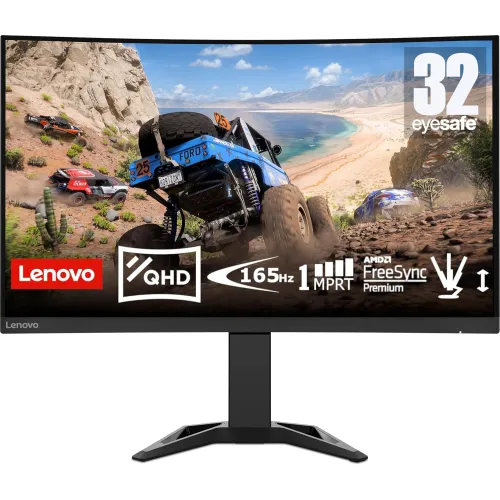  Lenovo G32qc-30 32" QHD Curved Gaming Monitor