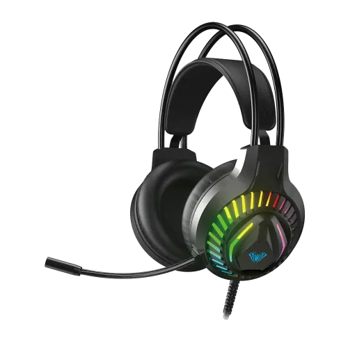Price of AULA S605 3.5 mm Wired RGB Gaming Headphone in Bangladesh