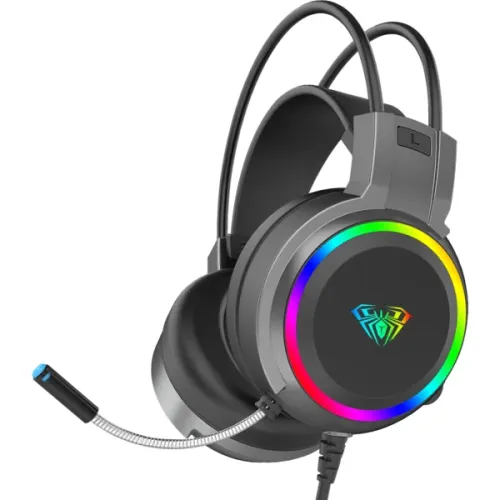 Price of AULA S608 3.5 mm Wired RGB Gaming Headphone in Bangladesh