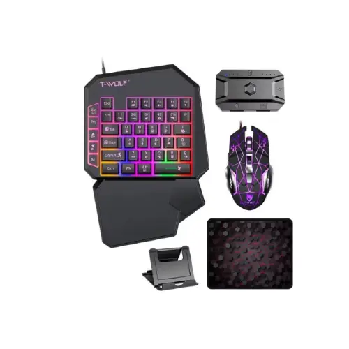 T-WOLF TF950 5 In 1 Gaming Combo Price in Bangladesh