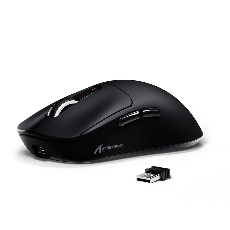 ATTACK SHARK X3 Wireless Gaming Mouse PAW3395 Superlight Black