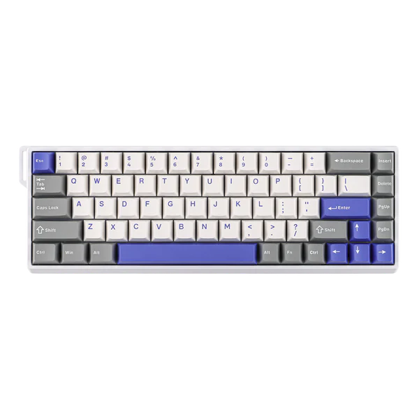 AULA WIN68 HE 8Khz Magnetic Switch Keyboard, White-Blue